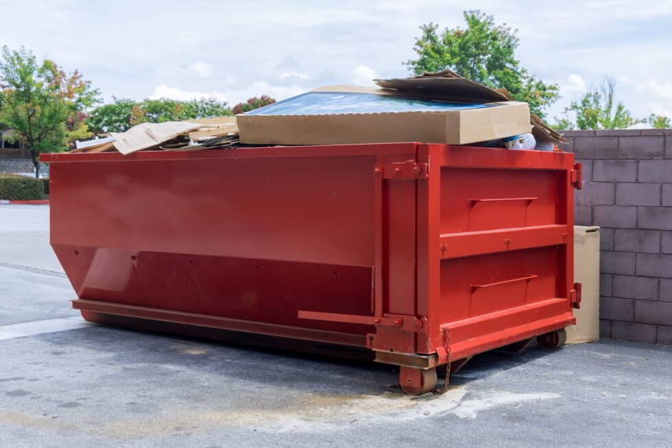 red roll off dumpster container repair service